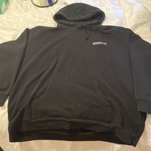 Black Sisters Hoodie With white lettering
